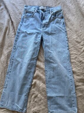 Denim Forum Light Blue Wide Leg Jeans - Women